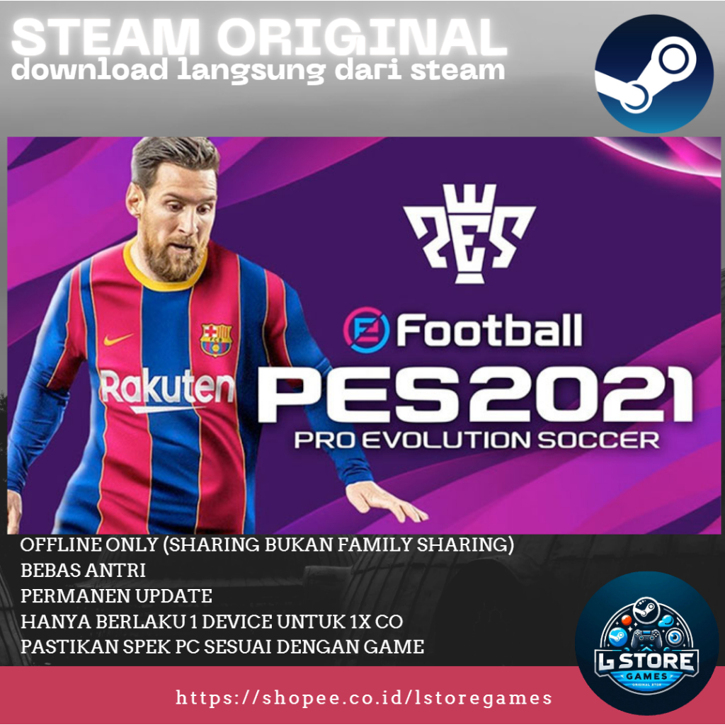 eFootball PES 2021 Game PC Sharing Original Offline
