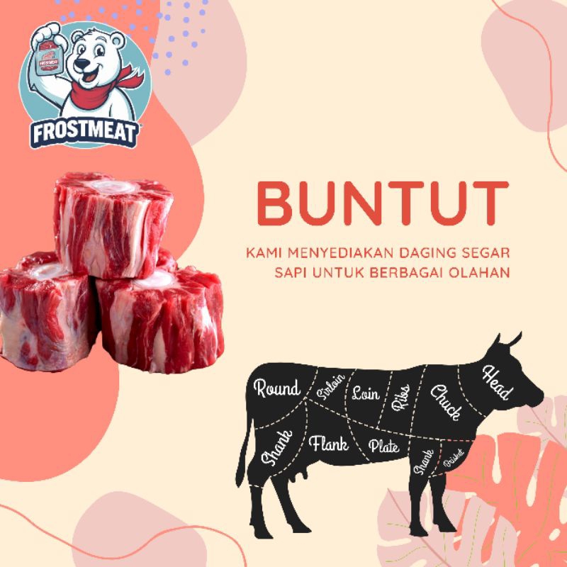 

[SAPI] Buntut - Ekor Sapi 1000 / 500 gram (kemasan vacuum)