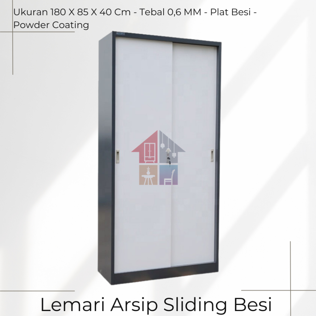 Lemari Arsip / Lemari Sliding Besi / Lemari Dokumen / Lemari Kantor Slidin / Lemari Buku Besi