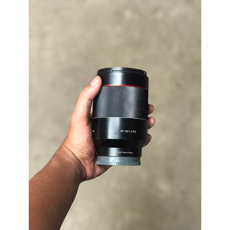 lensa sony 35mm f 1,4 full frame (samyang)