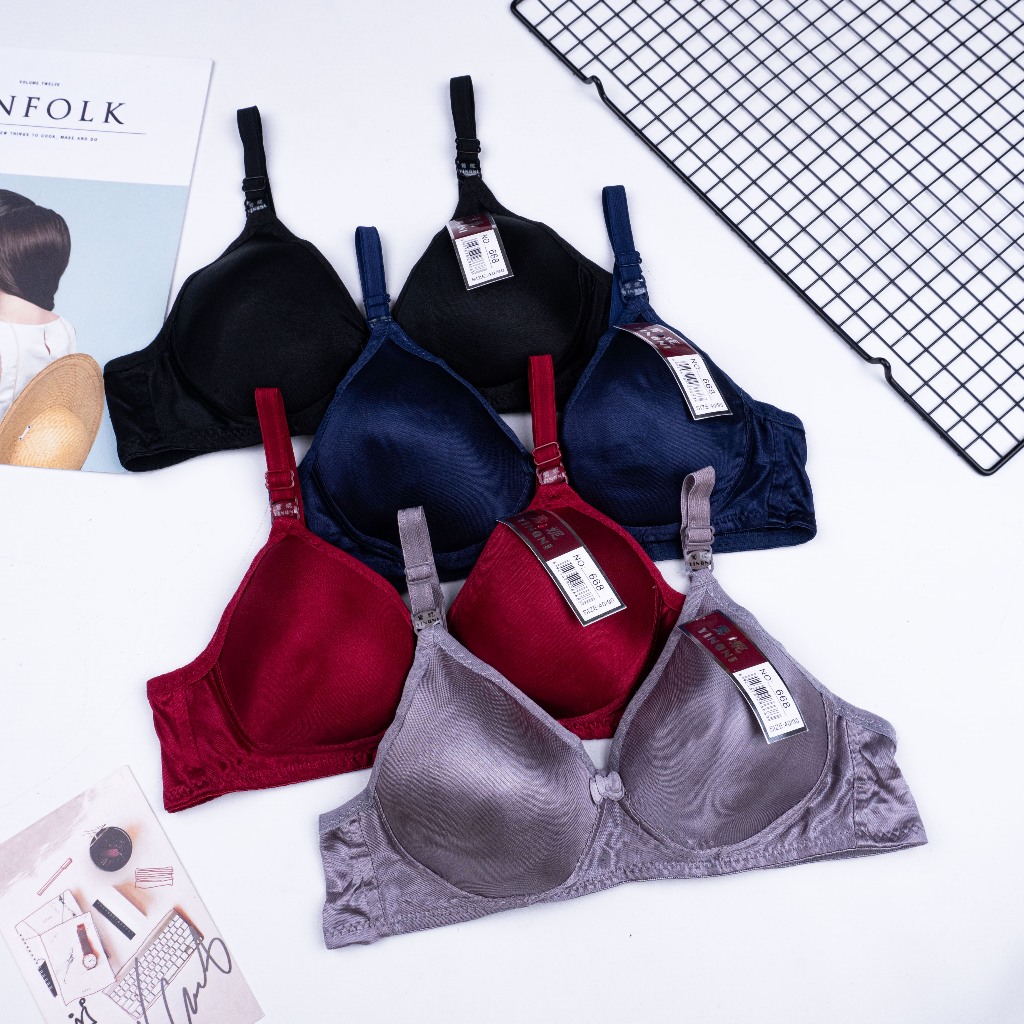 BEE - Bh Wanita Motif Renda Bh Busa Tanpa Kawat Pakaian Dalam Wanita Yingni