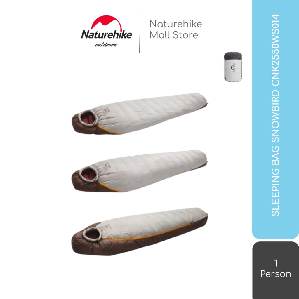 SLEEPING BAG SNOWBIRD MUMMY DOWN NATUREHIKE CNK2550WS014