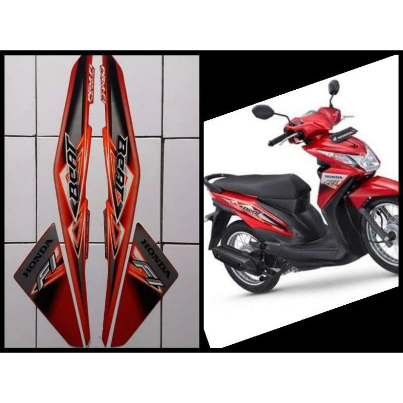 STIKER STRIPING MOTOR HONDA BEAT 2014/2014