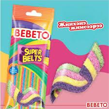 

BEBETO SUPER BELTS FRUIT JUICE FLAVOUR GERMAN JELLY CANDY PERMEN LUNAK
