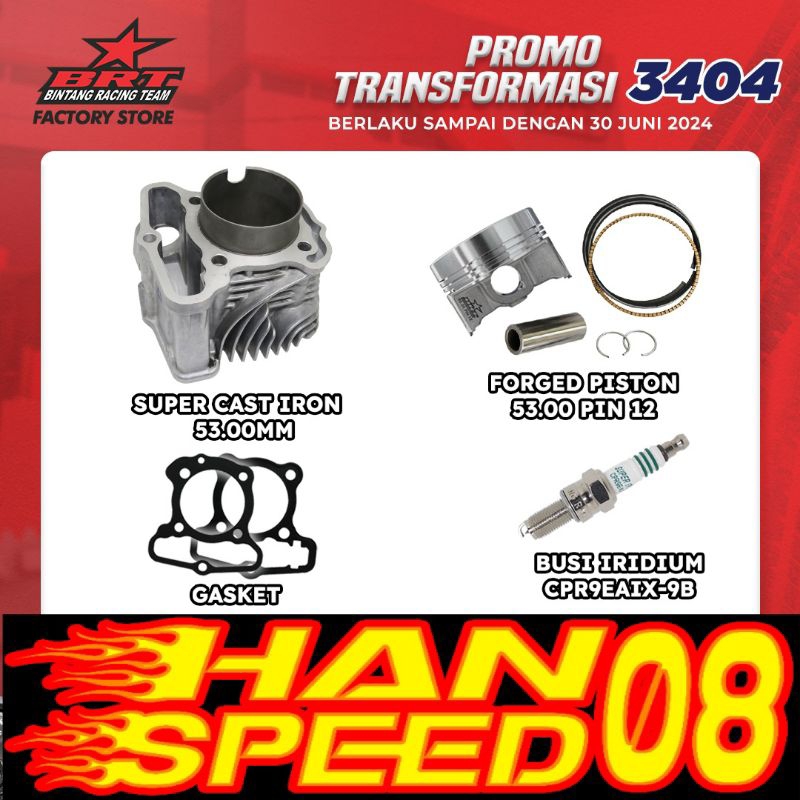 BLOK + PISTON 53mm BRT GENIO/BEAT NEW