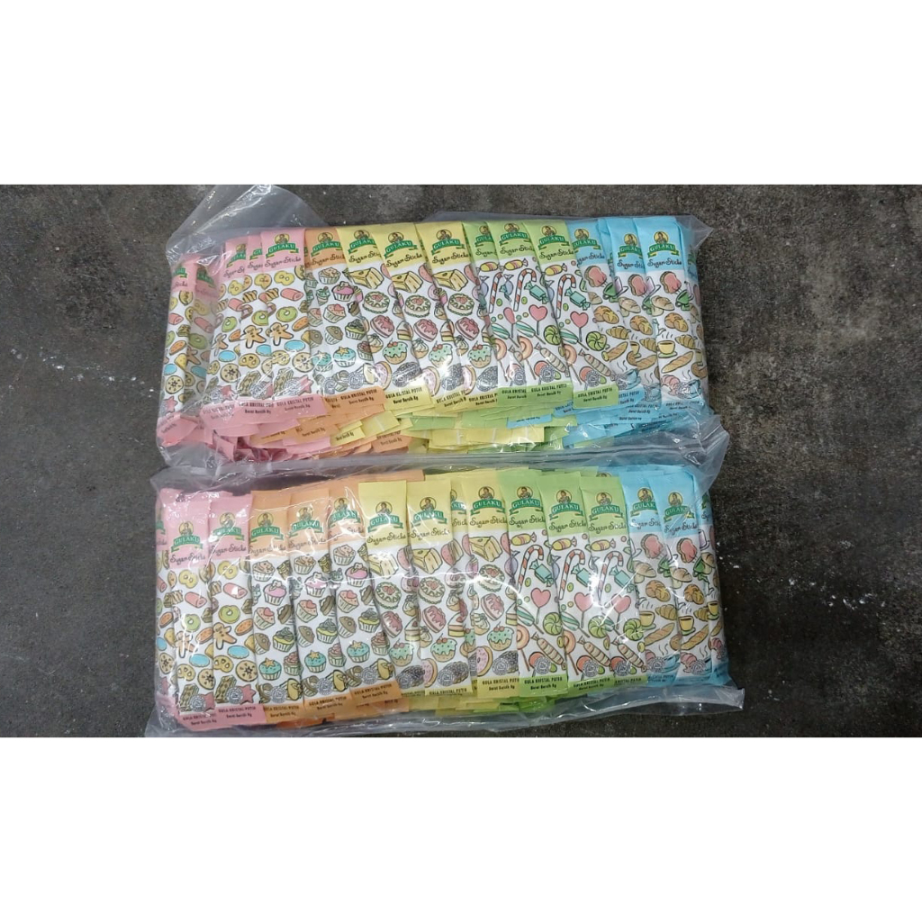 GULAKU GULA STICK PARIS PACK 250X8GR - 1 PACK ISI 250 STICK