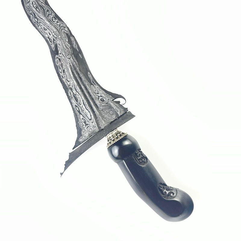Keris Sengkelat Pamor Udan Mas Tiban Sepuh
