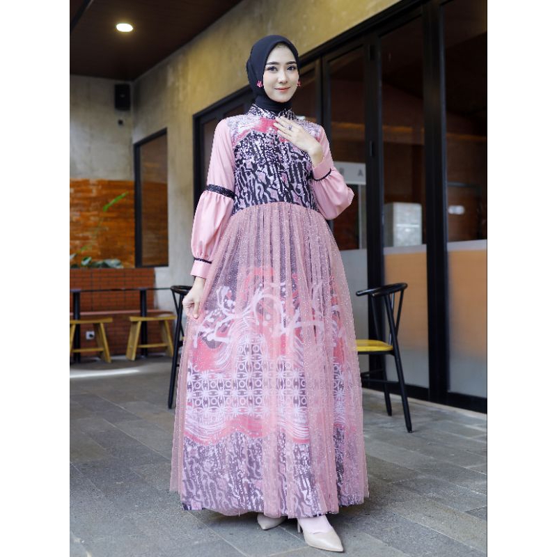 Elzaeda Batik Couple Keluarga Ready Ukuran Jumbo | Dress Batik Mewah | Family Set Couple Keluarga