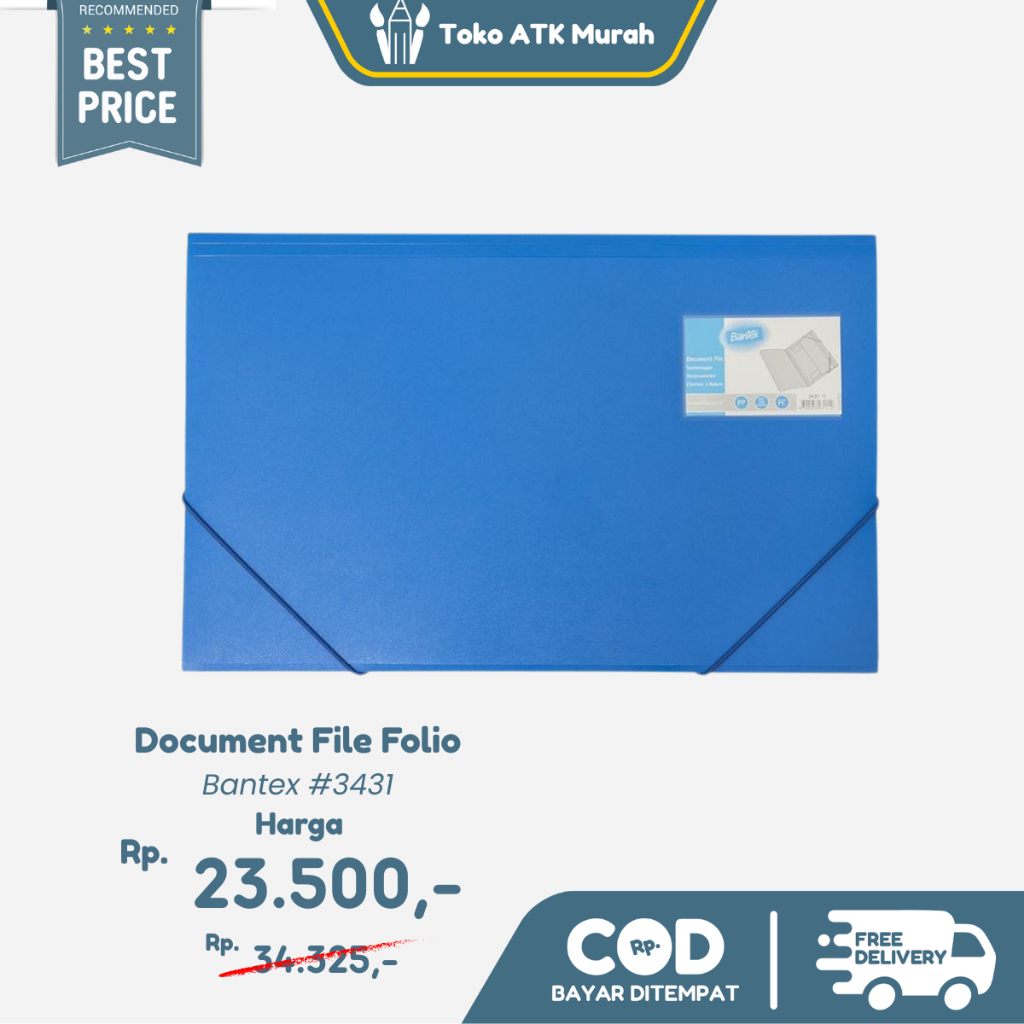 

Bantex Document File Folio Cobalt Mango #3431