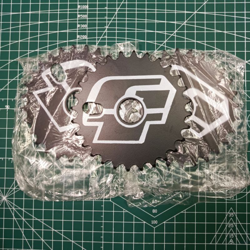Gir Gear Crank Depan Sepeda Anak 28T Gir Langsung Genio BMX Hitam