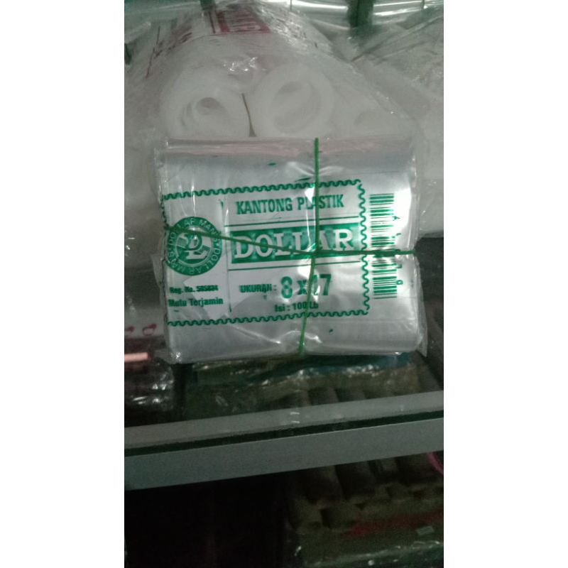 

pelastik Dollar ukuran 8x17 1pack