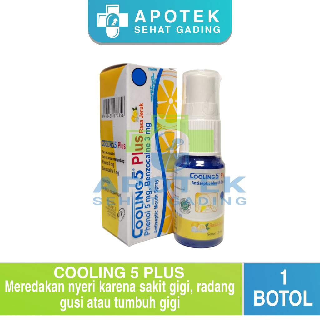 Cooling 5 Plus Spray Obat Sakit Gigi Semprot