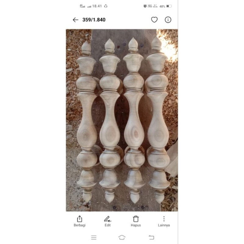 gagang pintu kayu jati