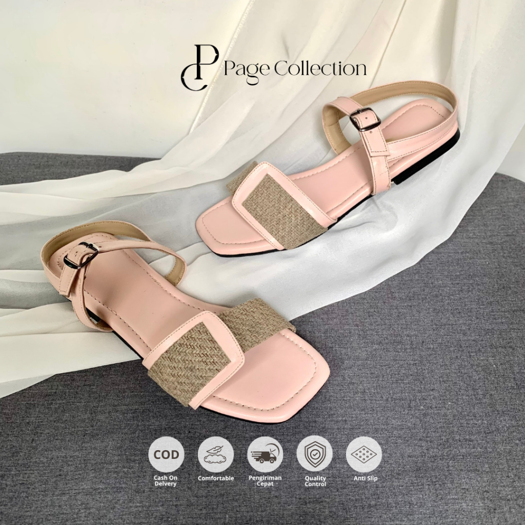 PC [Selene Sandal] wanita | Sandal teplek wanita pink