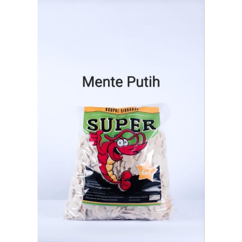 

Krupuk Ikan/Udang Mente Putih Super