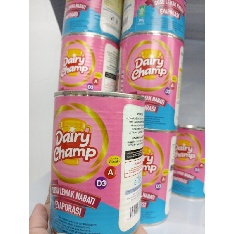 

Susu Evaporasi Dairy Champ 390gr | Evaporasi Dairy Champ kaleng 390gr | Susu evaporasi dairy champ
