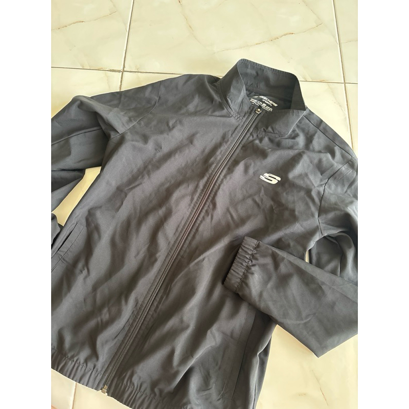 size L (ld 103cm) hb 425k - NEW NETT Sports Station Original Skechers unisex Women Sport Jacket Blac