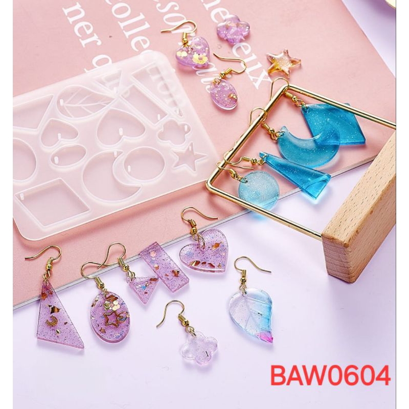 

cetakan liontin dari silicone rubber untuk uv resin