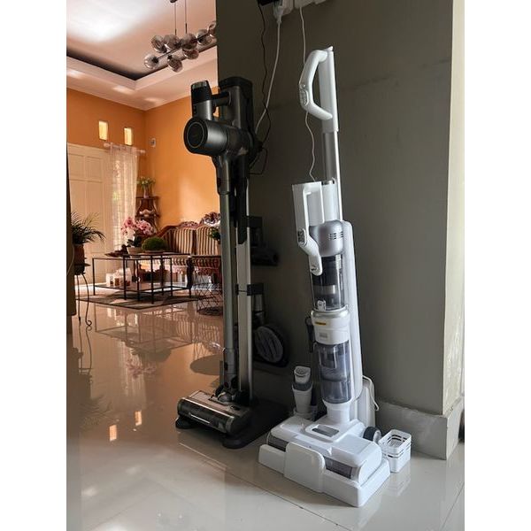 Krisbow Wet Dry Cordless Stick Handheld Vacum Cleaner Portable Floor Washer 3 In 1 Frfcb / Penghisap