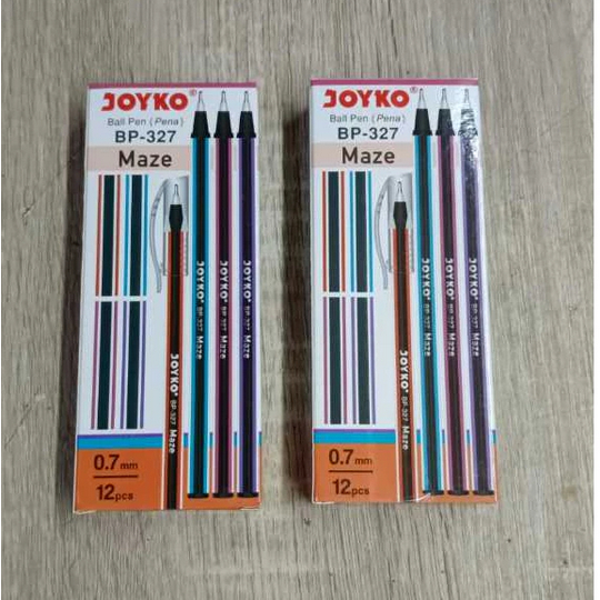 

Ball Pen Pulpen Pena Joyko BP-327 Maze 0.7 mm harga perbox 12batang ( HITAM)