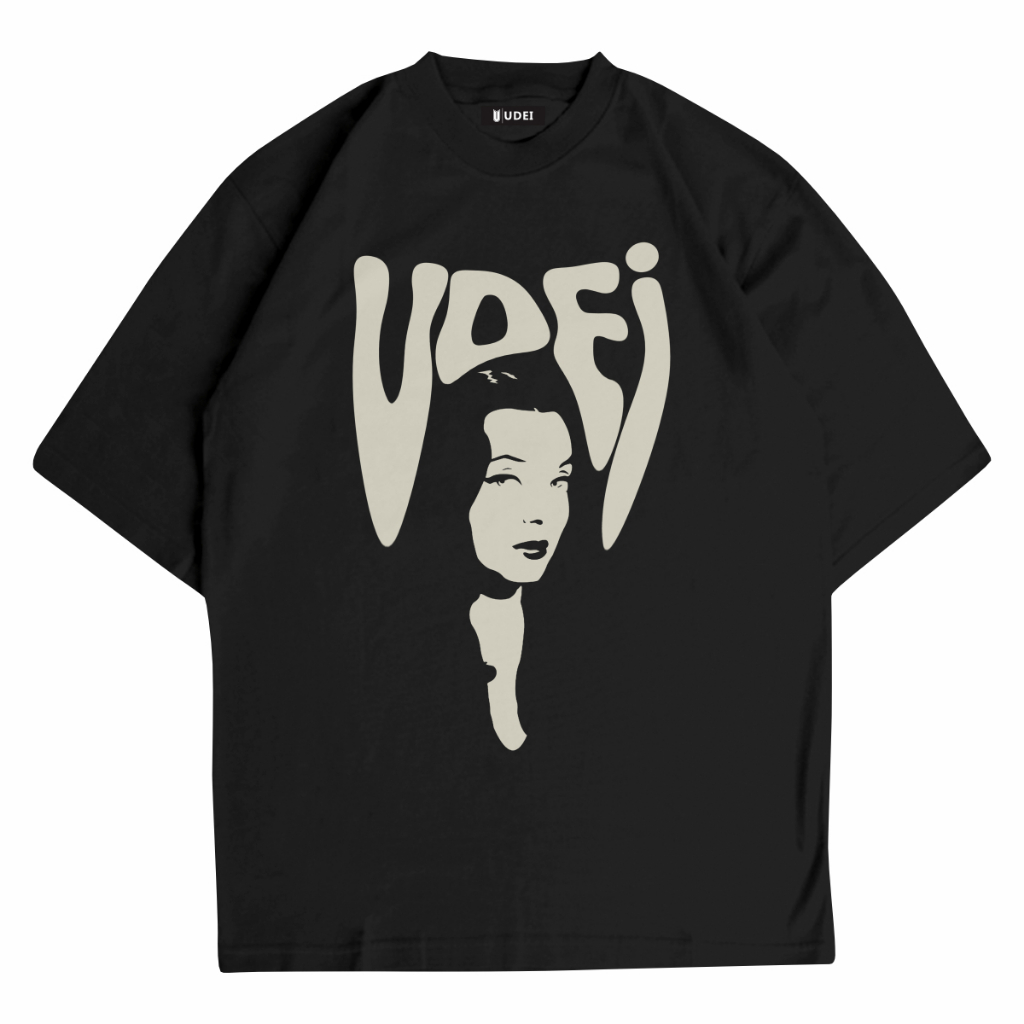 UDEI Kaos Oversize Life Is Good Hitam