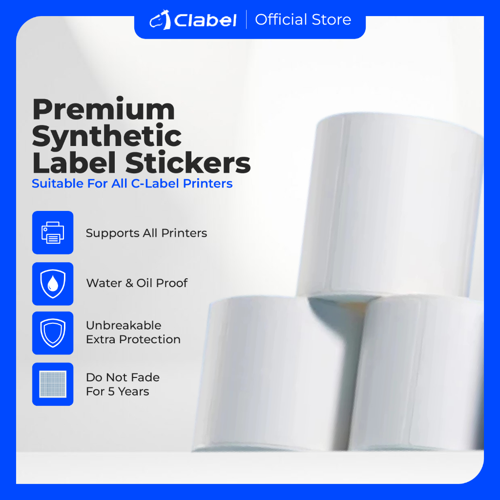 

CLABEL KERTAS LABEL STIKCER PREMIUM SYNTHETIC WATERPROOF