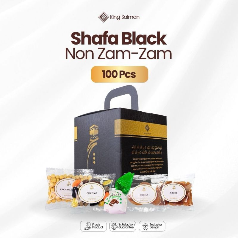 

Paket Bingkisan Umroh & Haji Premium - King Salman Deluxe Gift | SHAFA (Non Zam-Zam) BLACK 100 PCS