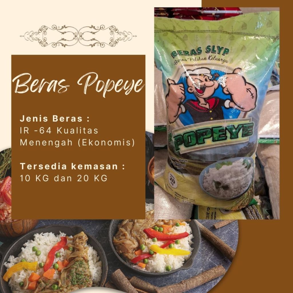 

Beras SLYP Popeye Enak & Pulen