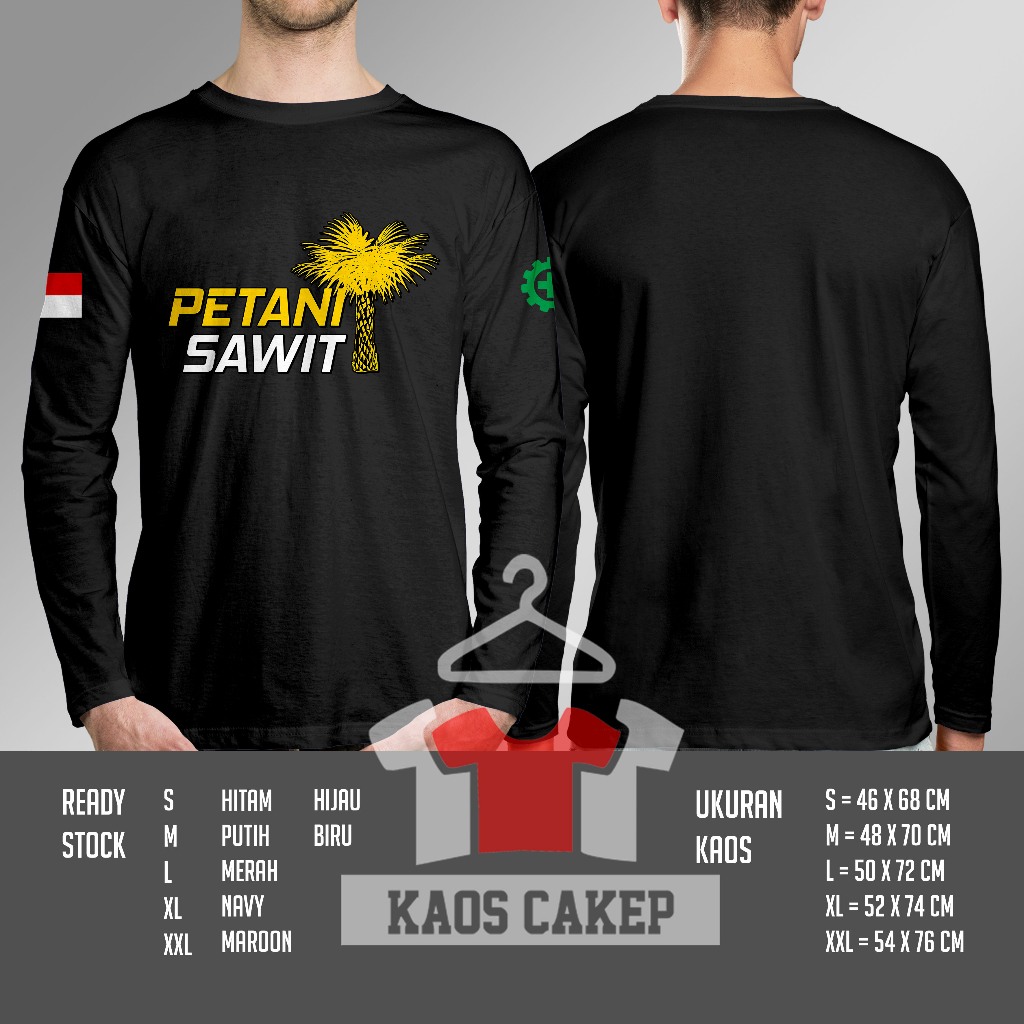 Kaos Petani Sawit Desain Terbaru Lengan Panjang Baju Distro