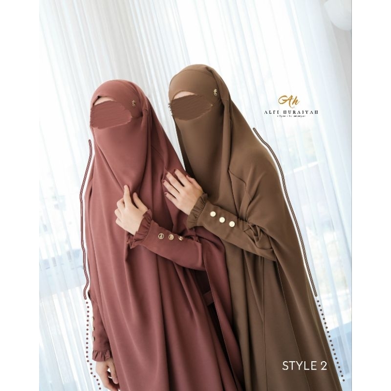 Alfi huraiyah - Set Larissa Alfi huraiyah style 2 Khimar French khimar