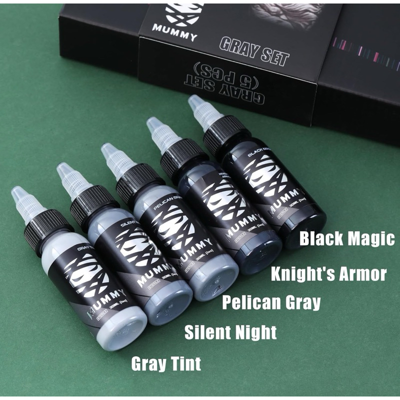 TINTA TATTOO MUMMY GRAY SET SERIES 5bottle