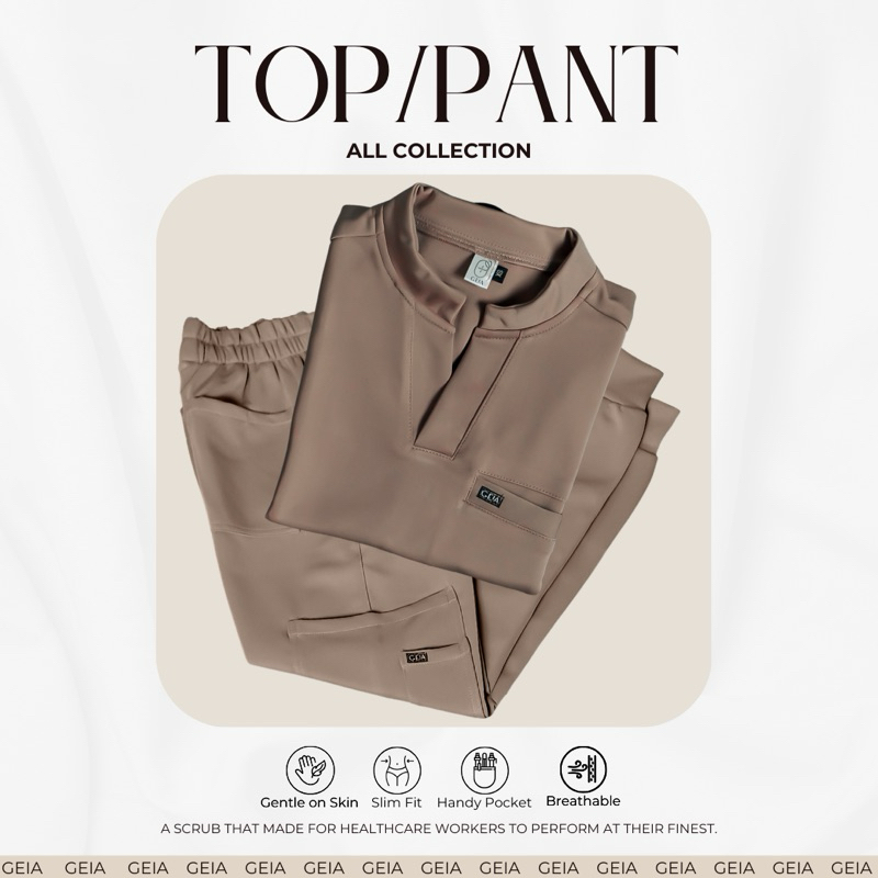 SCRUB [BAJU SAJA ATAU CELANA SAJA] GEIA Scrub Dokter | Scrubs Dokter | Baju Dokter | Baju Dokter | B