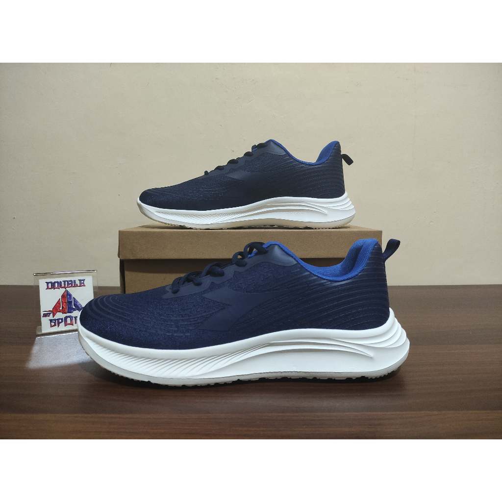 Sepatu sekolah olahraga casual pria Diadora Huzel Navy Biru Original Resmi