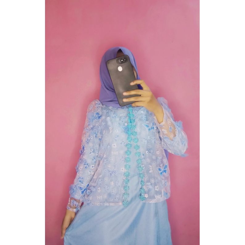 Gamis tutu gaun organza gamis muslim kekinian busana one set gamis