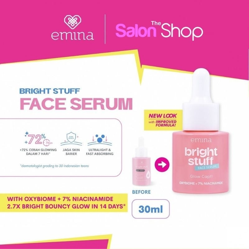 EMINA BRIGHT STUFF FACE SERUM SERUM EMINA SERUM EMINA TERBARU SERUM EMINA ORIGINAL SERUM EMINA BRIGH