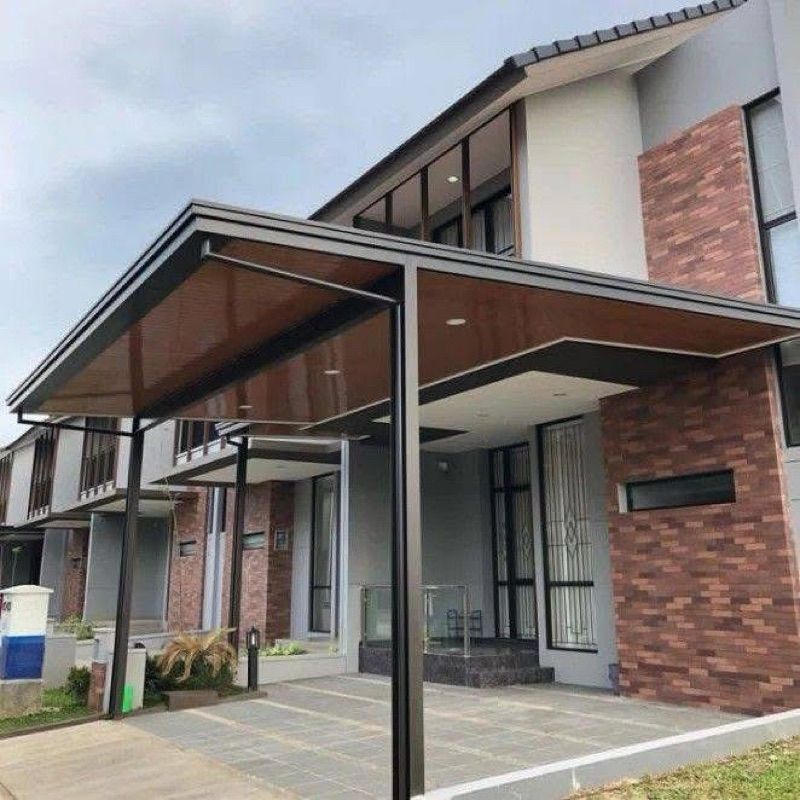 Kanopi Baja Ringan Atap Spandek + PVC