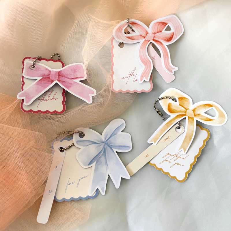 

Ribbon Pita Hangtag READY PREMIUM - Cottage Core - Hangtag Pita - Hampers