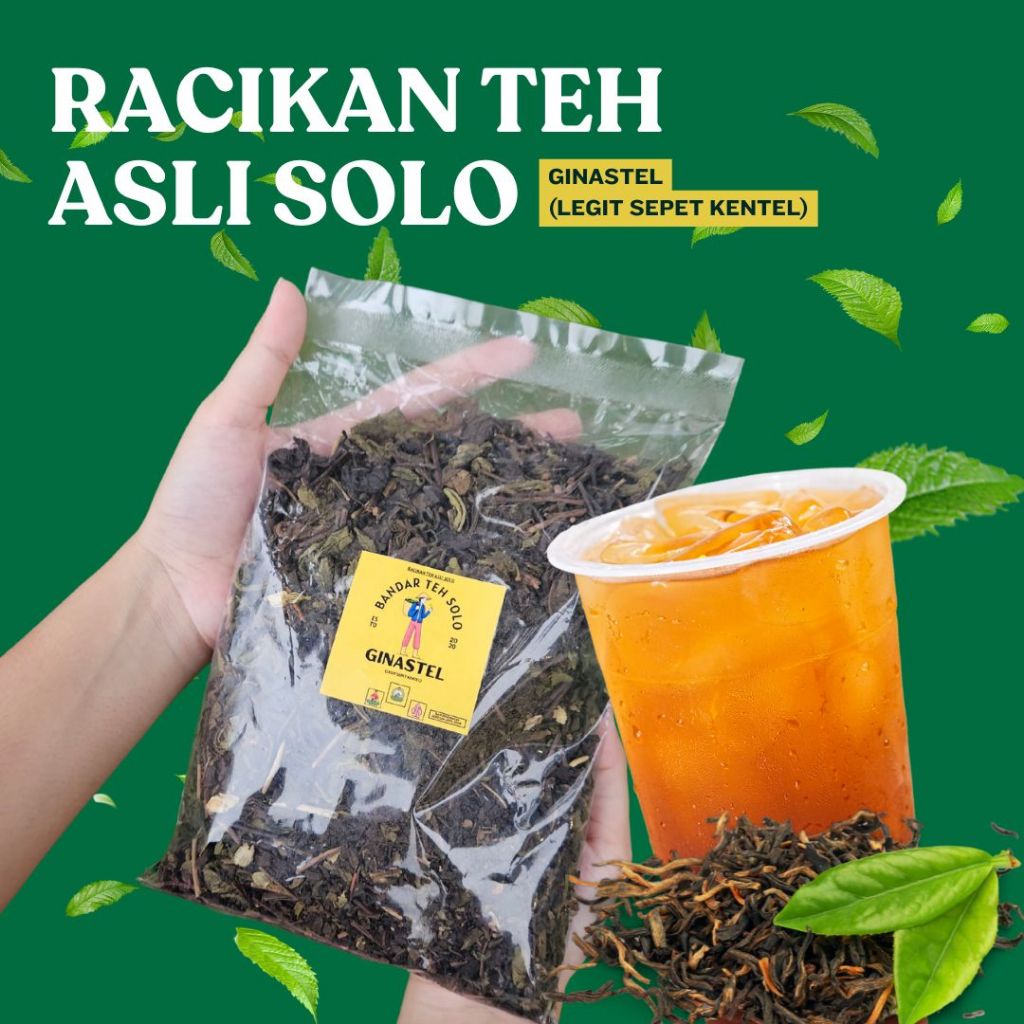 

Teh Racikan Ginastel 1Kg – Legi Sepet Kentel, Teh Kiloan Khas Jawa Cocok untuk Es Teh