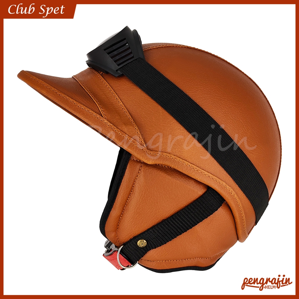 MO3 Helm Topi Klasik Helm Dewasa Helm Berkuda Helm Sepeda Motor gratis Kaca mata