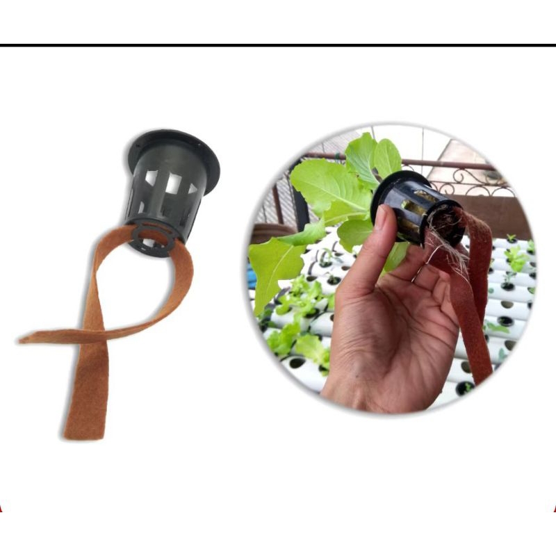 NETPOT 5CM 100PCS + KAIN FLANEL 100PCS