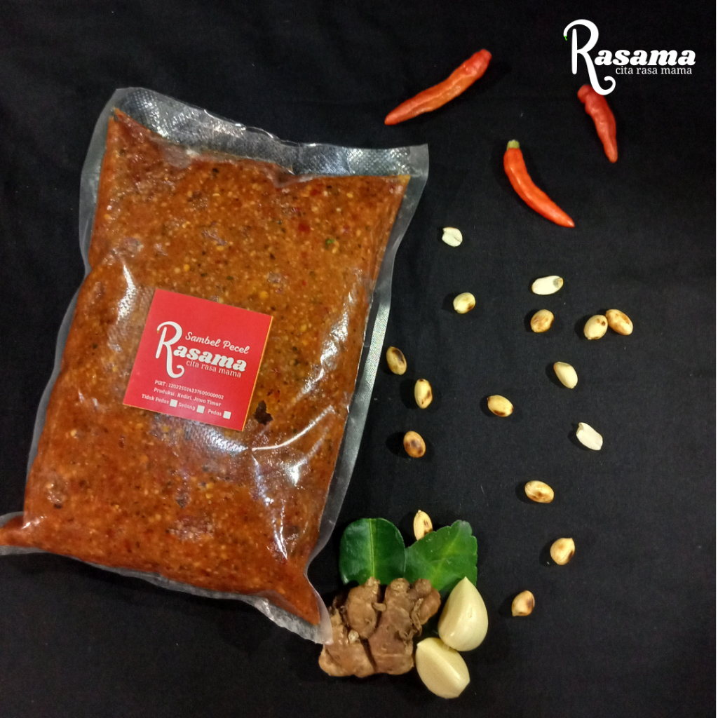 

RASAMA Bumbu Sambel Pecel Premium Kacang Sangrai Kediri Original Instan Enak 1 kg