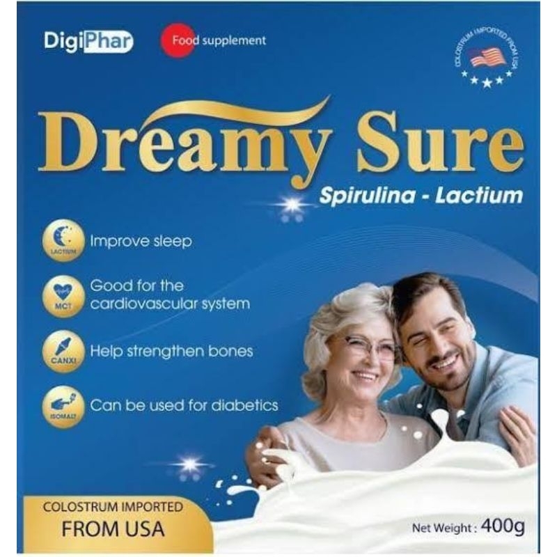 

Dreamy Sure Gold USA 100% Asli Original Susu Untuk Atasi insomnia Susah Tidur Ampuh