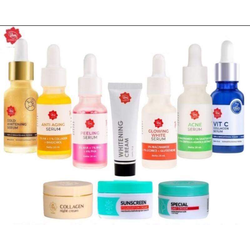 VIVA ALL SKINCARE SERUM WHITENING CREAM SUNSCREEN SPECIAL DAY COLLAGEN NIGHT