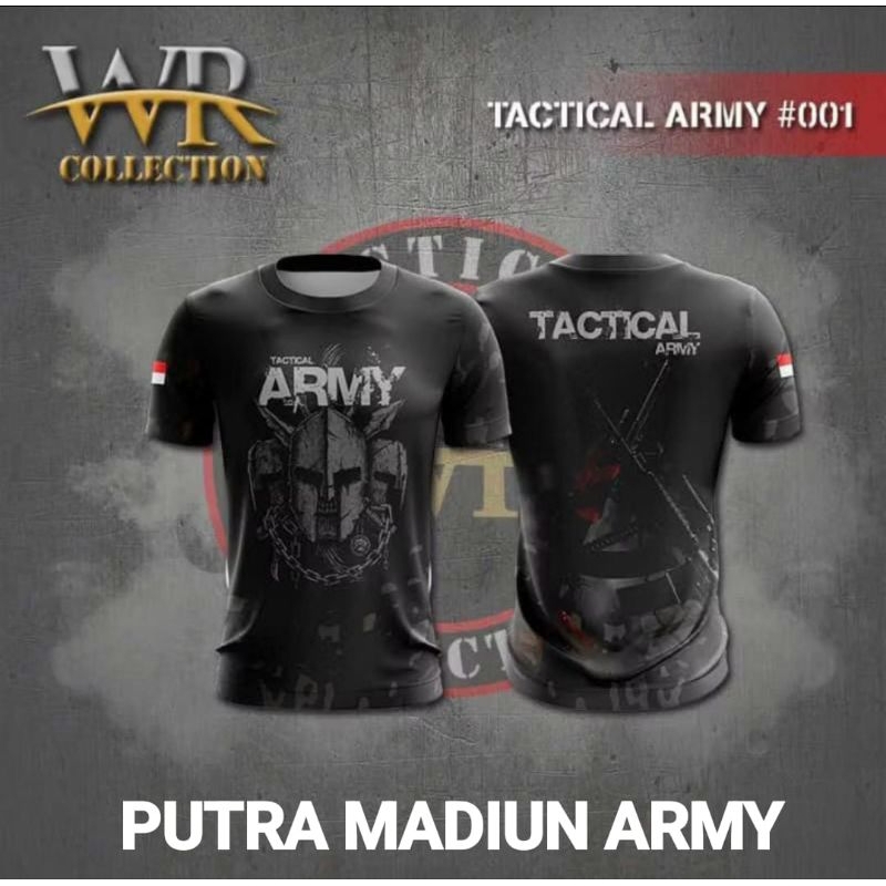Baju Kaos Tactical Army / Kaos Lengan Pendek Tactical Army