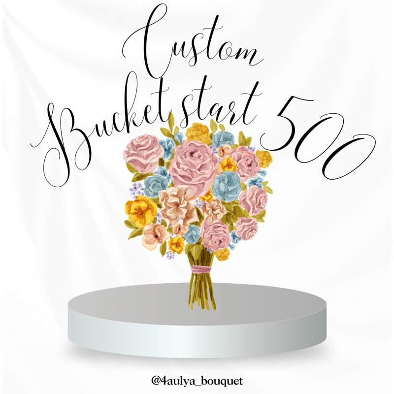 

CUSTOM BUCKET ( BUKAN HARGA 500! ) / BUCKET SNACK / BUCKET UANG / BUCKET FOTO / BUCKET DLL. / BUCKET WARU SIDOARJO / AULYA BOUQUET