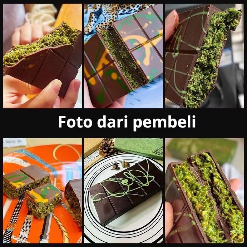

Gooku 28 Store (Mahyra) Coklat Dubai Viral Jumbo Chocolate Dubai Pistacio Kunafe Asli Enak Chocolate