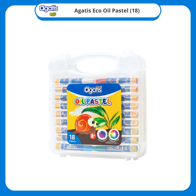 

12 Kotak Oil Pastel 18 Colours OH-OP-1801 Agatis