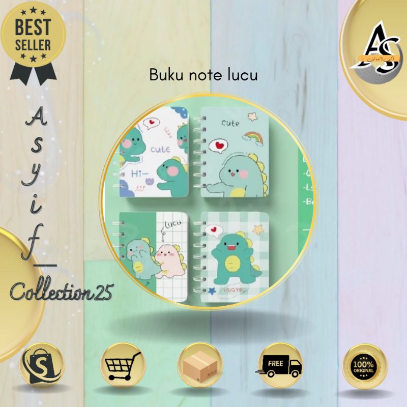 

Buku diary kecil || buku note lucu mungil Asyif Collection 25