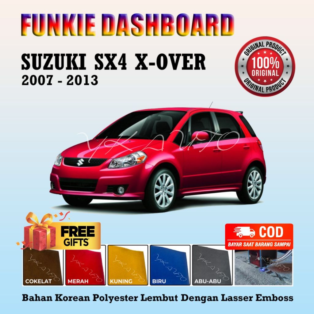 Funkie Dashboard SX4 XOver Cover Dasboard Suzuki SX4 X-Over Dasbor Dasbord