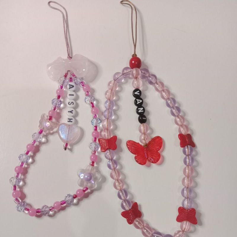 Phone strap custom nama